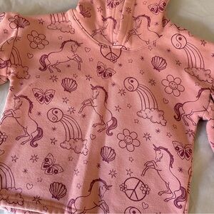 Cotton on pink unicorn sweatsuit size 4T